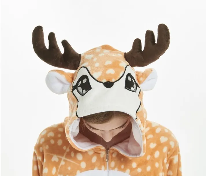 Diseño de unicornio para mujeres, pijama rosa en mono para uso de cosplay