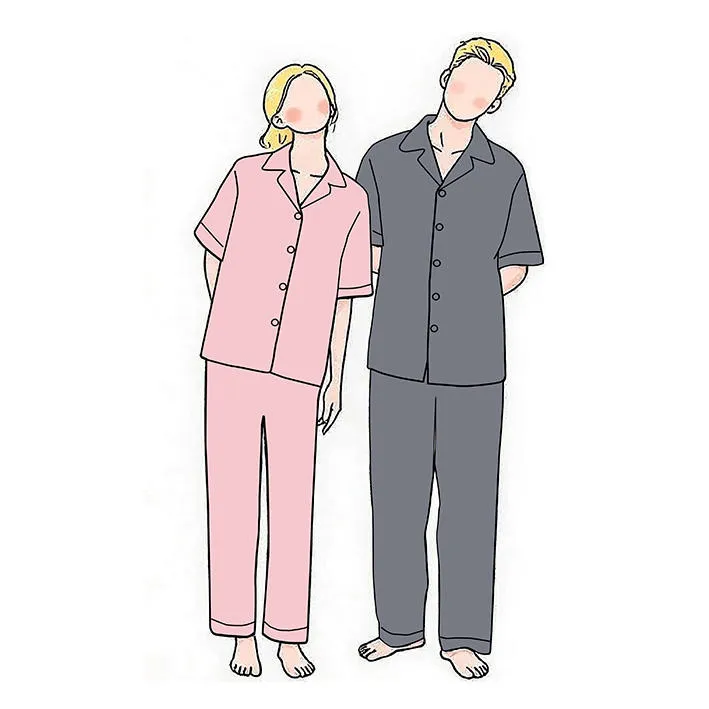 Conjunto de pijama corto de lujo