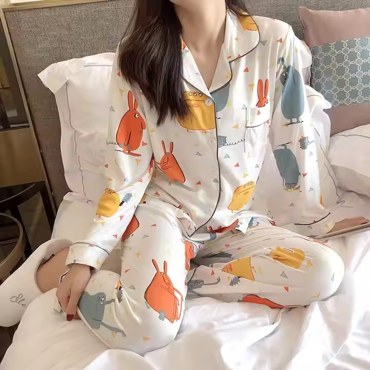 Conjunto de pijamas de rayas a cuadros para mujeres, ropa de casa, pijamas de manga corta con pantalones, pijamas con solapa, venta al por mayor, fabricantes de chicas