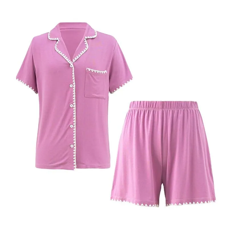 Conjunto de pijama de dos piezas para mujer, pijamas para mujer, conjunto de pijama personalizado, conjunto de pijama de bambú orgánico para mujer