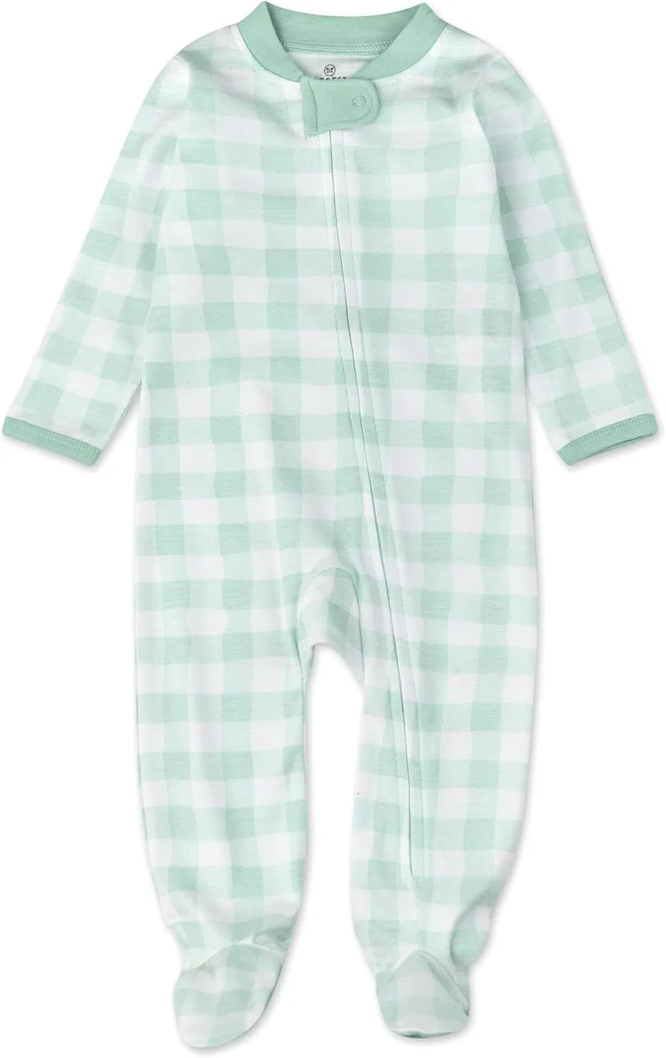 Pijama de una pieza con pies para dormir y jugar 100% de algodón orgánico, para bebés niños