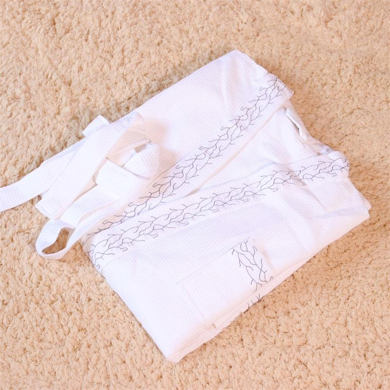 Bata de baño unisex de hotel 100% algodón pijama de mujer moda femenina