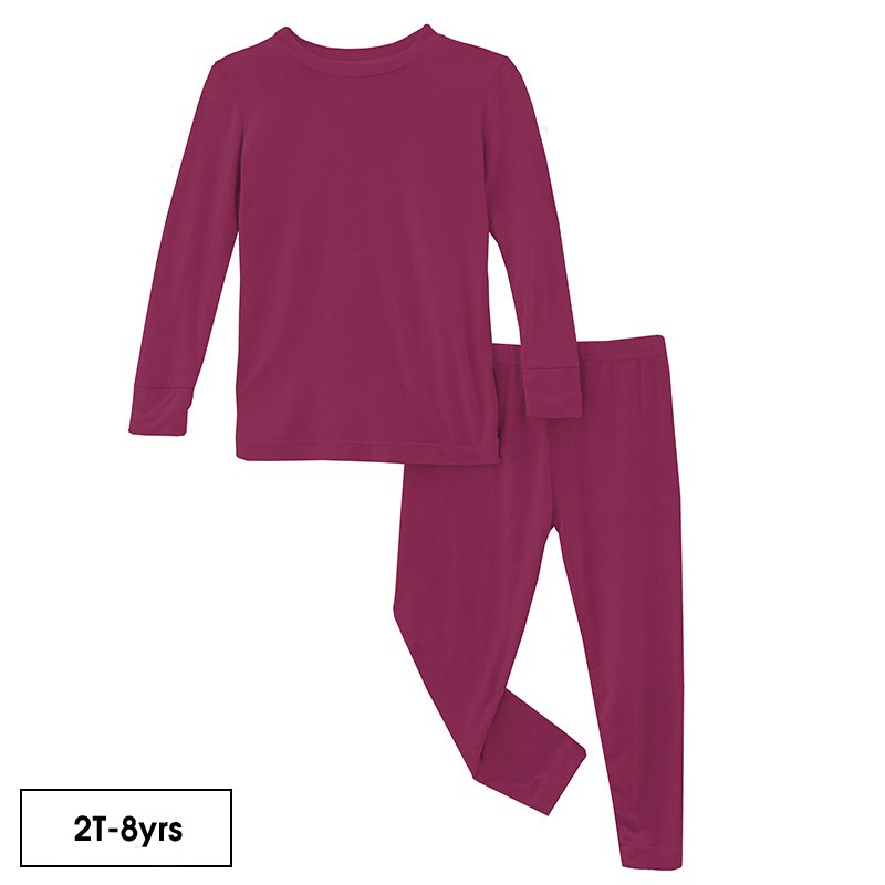 Suave transpirable suave niños pijama conjunto manga larga ropa de salón Conjunto de pijama