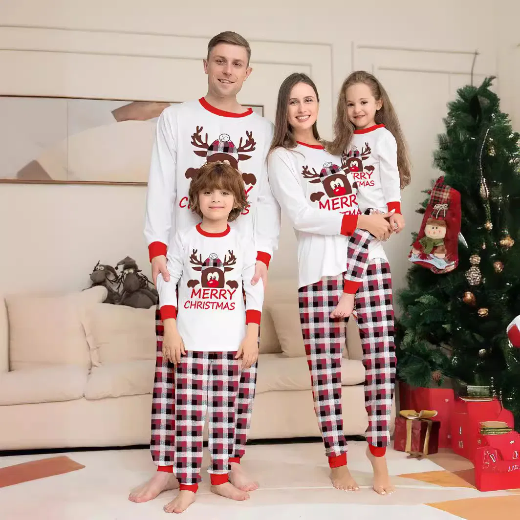 Pijamas navideños familiares personalizados con diseños de sublimación únicos