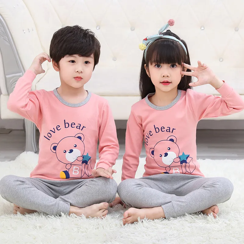 Pijamas para niños pequeños, pijamas de lujo de modal y algodón, pijamas familiares