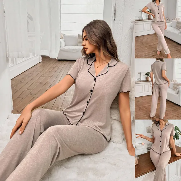 Pijama de algodón de dos piezas