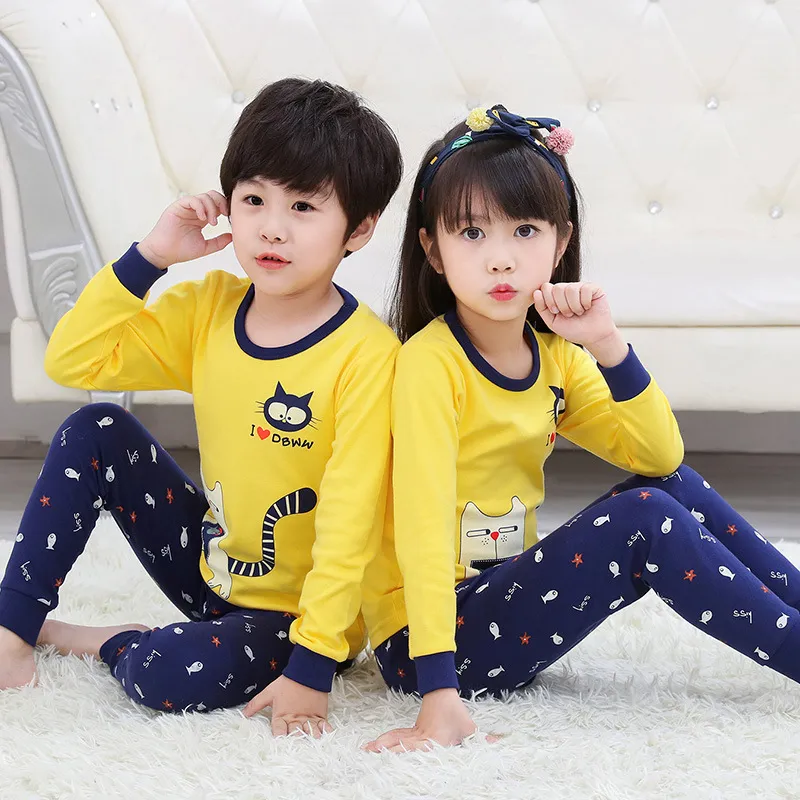 Pijamas para niños pequeños, pijamas de lujo de modal y algodón, pijamas familiares