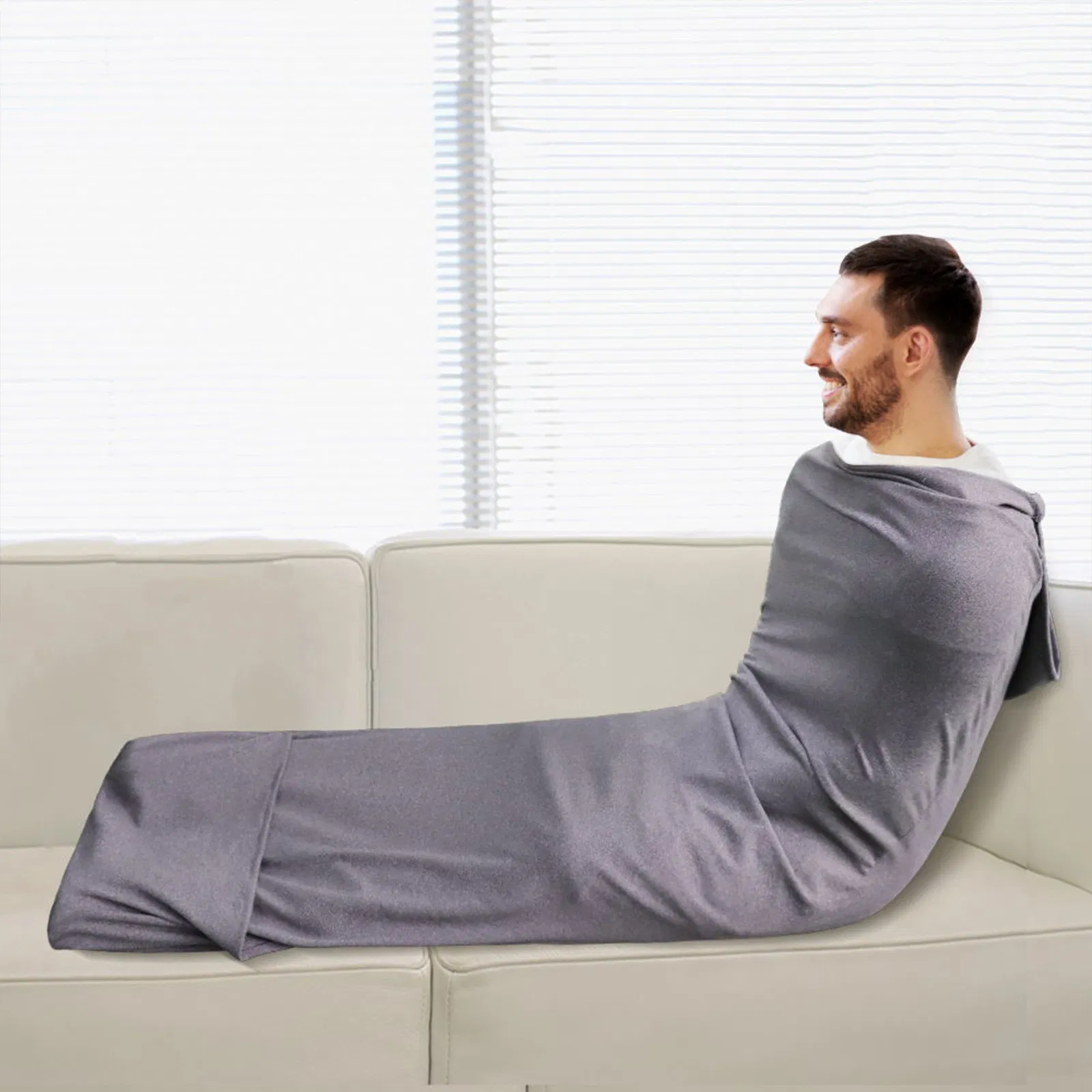 Saco de dormir portátil y acogedor para viajes y relajación en casa