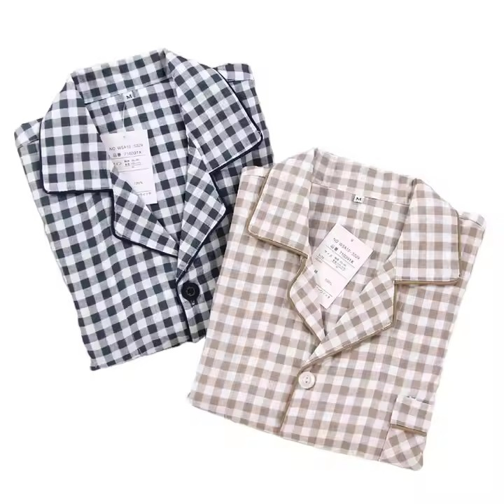 Pijama de hombre de algodón orgánico impreso a medida 2 Conjuntos de pijama para hombres