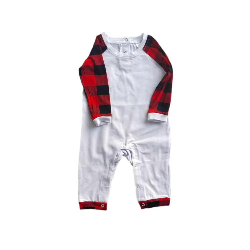 Pijamas familiares de Navidad con diseño de cuadros en venta caliente