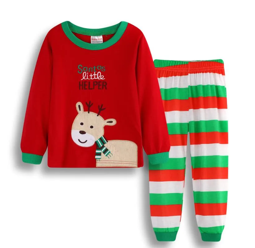 2020 Conjunto de pijamas navideños para niños de Amazon, pijamas de nieve para dormir