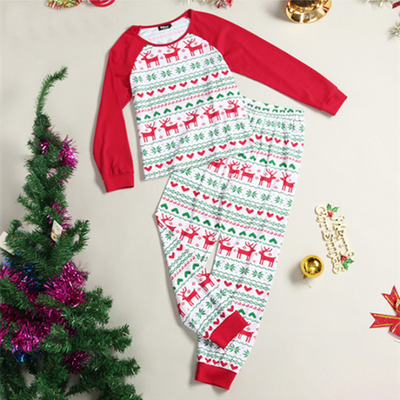 Conjuntos de pijamas a juego de algodón personalizados para parejas, mujeres y hombres, para la familia, ideales para las vacaciones de Navidad, pijamas para niños y ropa para bebés
