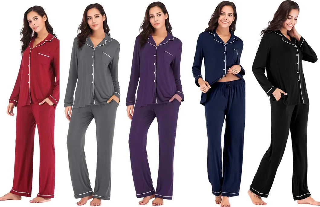 Ropa al por mayor para mujeres; S Ropa de casa, Mujeres 2 Piezas Pijamas Mujeres Ropa de noche Esencial para el hogar Ropa de punto, Ropa, Conjunto de pijamas