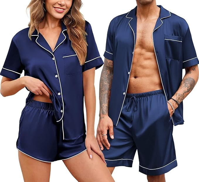 Los Pijamas de Seda para Parejas para Dormir a Diario