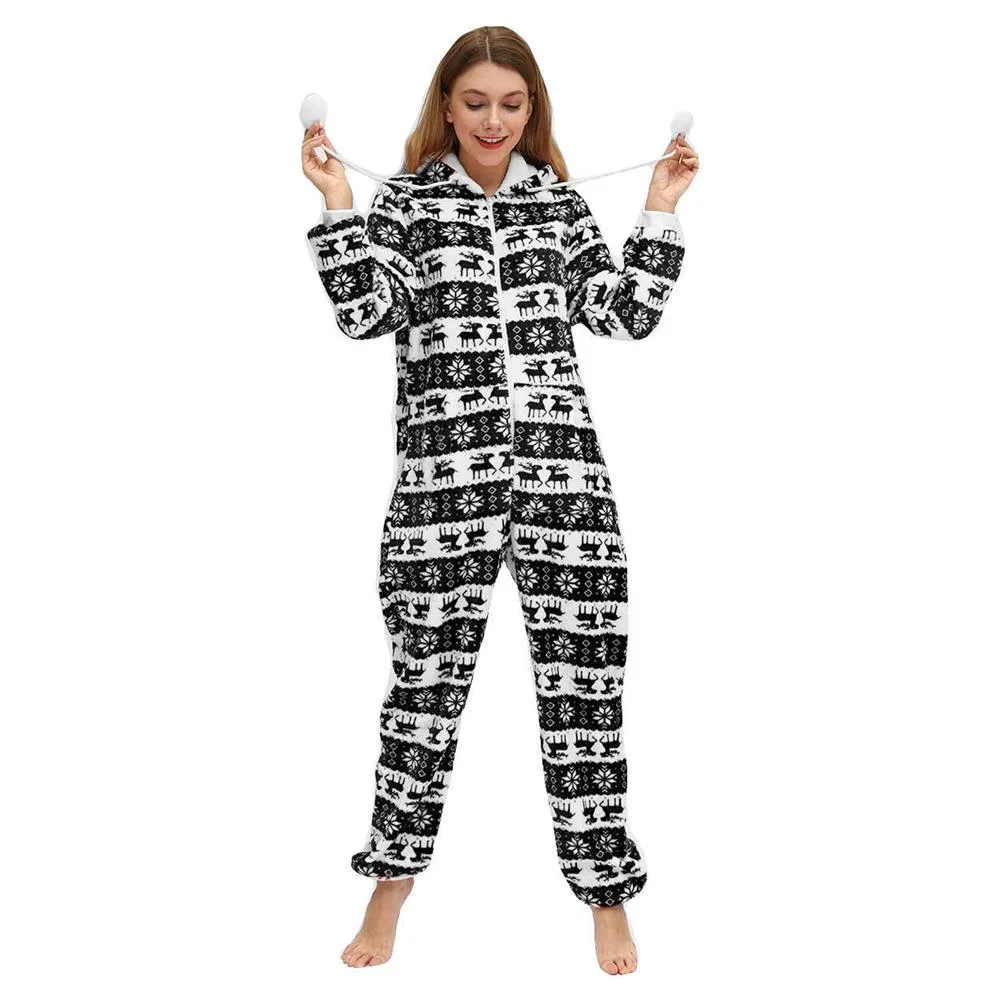 Pijama de franela cálida detalles