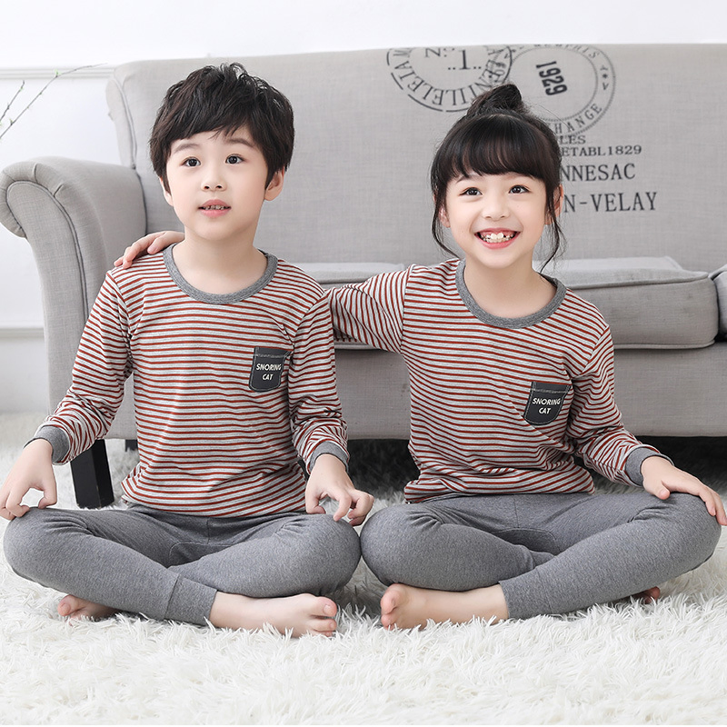 Pijamas para niños pequeños, pijamas de lujo de modal y algodón, pijamas familiares