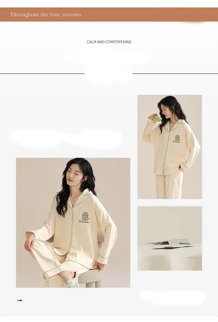 2024 Nuevos pijamas de estilo simple y moderno, cómodos y amigables con la piel para el hogar