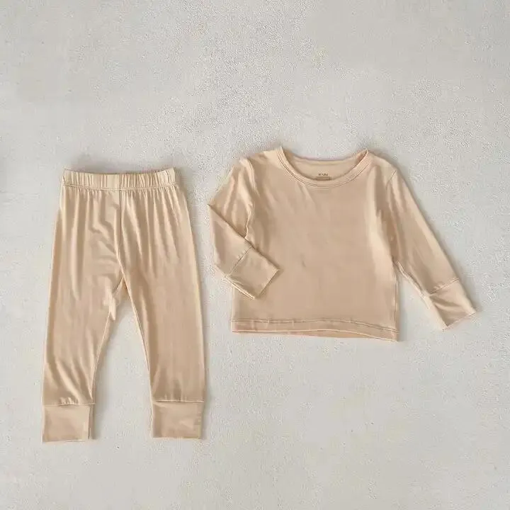 Ropa de Bambú Orgánica para Bebés Monos Sencillos para Niños y Niñas Pijamas de Verano de Bambú para Bebés