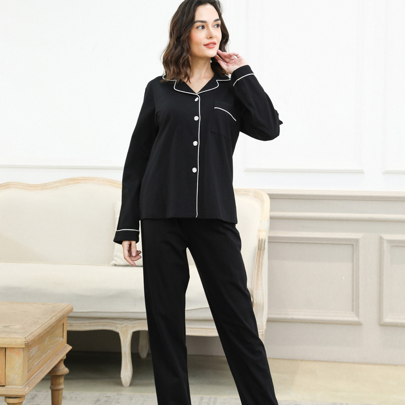 Pijamas de manga corta con adhesivo, pijamas de modal súper suaves para el uso casual de mujeres