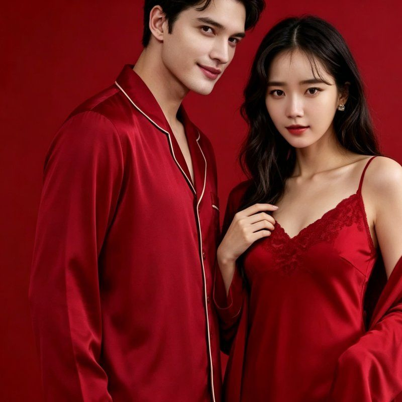 Conjunto de loungewear de manga larga hermoso con diseño de tela transpirable