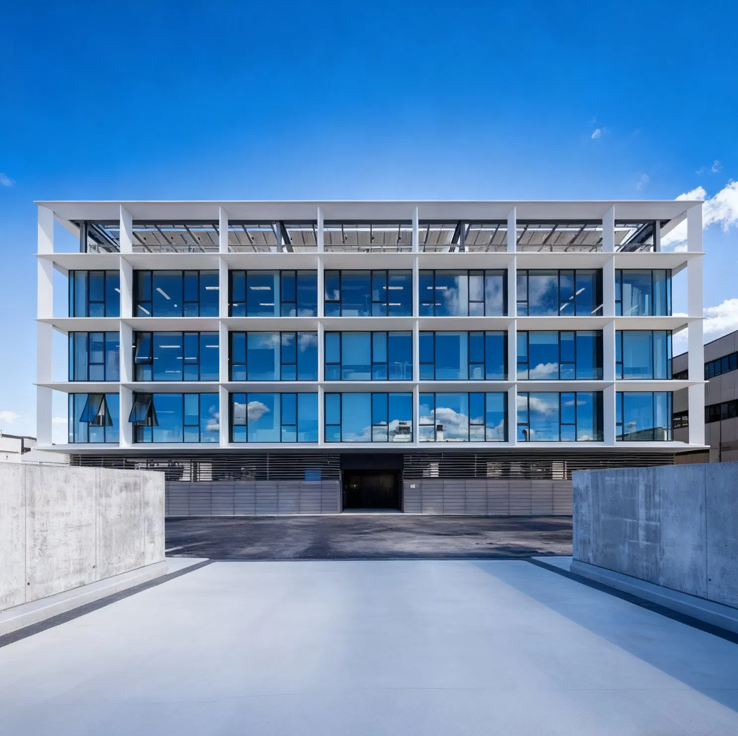 Customized Fixed Window Curtain Walls Aluminium Safety Glass Shaped