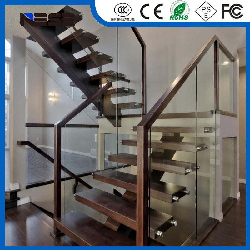 Frameless Tempered Glass Railing System for Balcony Staircase Commercial Residential Architecture Projects