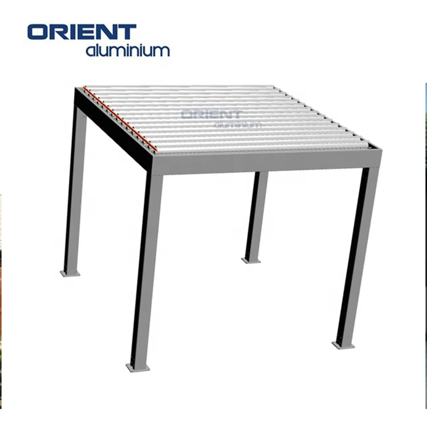 New Design Outdoor Furniture Aluminum Gazebo Sun Proof Pergola