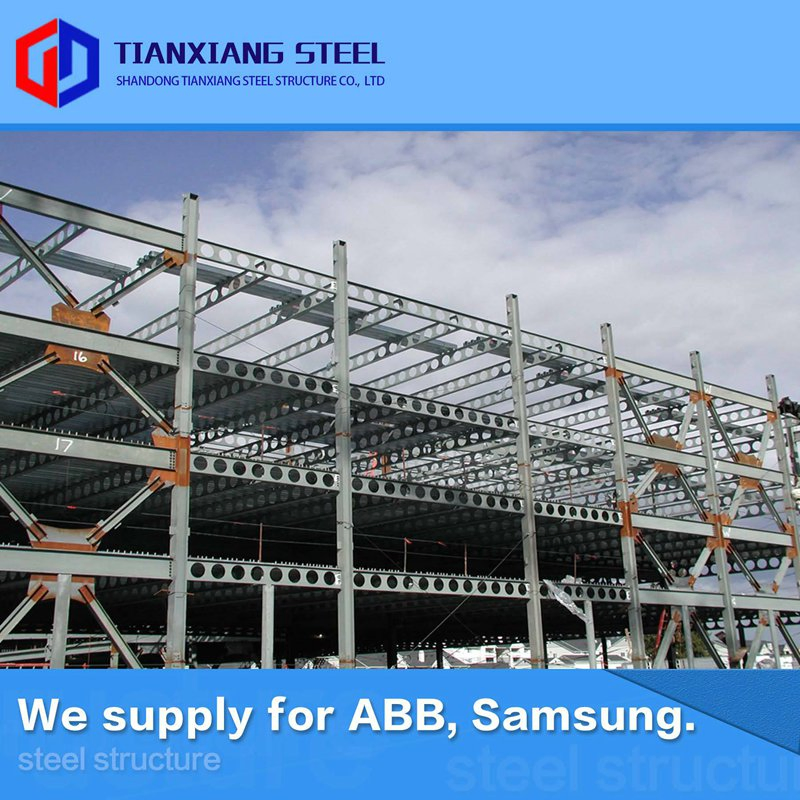 En Code ASTM Material Fabricated Crown Steel Buildings