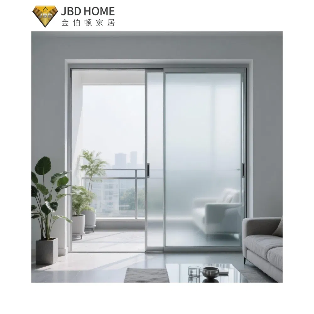 Double Glazed Aluminium Sliding Door for Balcony with Energy Efficiency Certification