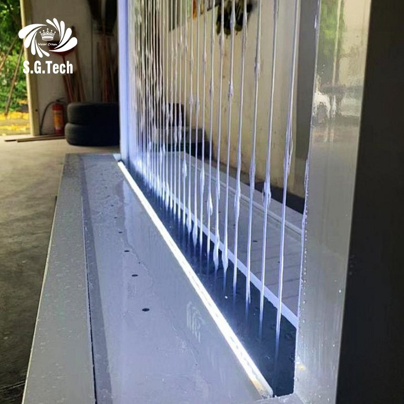 Water Crown Premium Stainless Steel String Water Curtain Indoor Decoration Custom Design