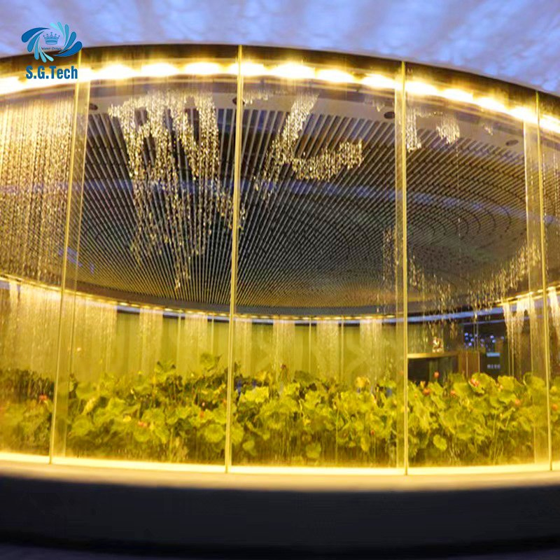 Water Crown Stylish Modular Design for Interior Spaces Rain Water Curtain