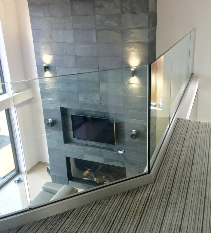 Aluminium Frameless Glass Balustrade System for Residential / Commerical Balocny / Fence Railing