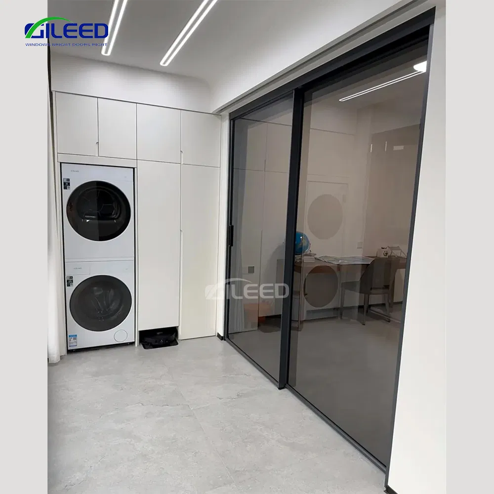 High Energy Efficiency Big View Double Glazing Aluminum Sliding Glass Doors