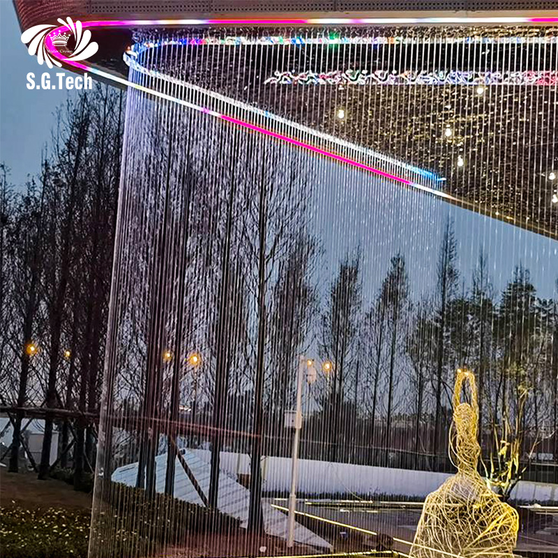 Water Crown Modern Design for Event Party Decoration String Water Curtain