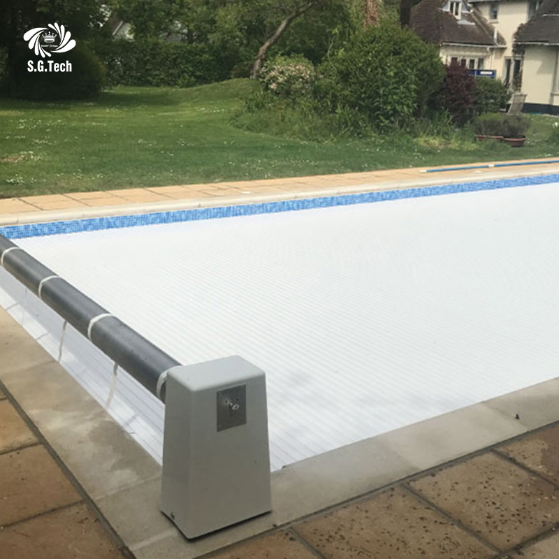 Electric Automatic Safety Pool Cover Retractable Thermal Insulation Waterproof UV-Resistant Energy Saving Durable for Inground Above Ground