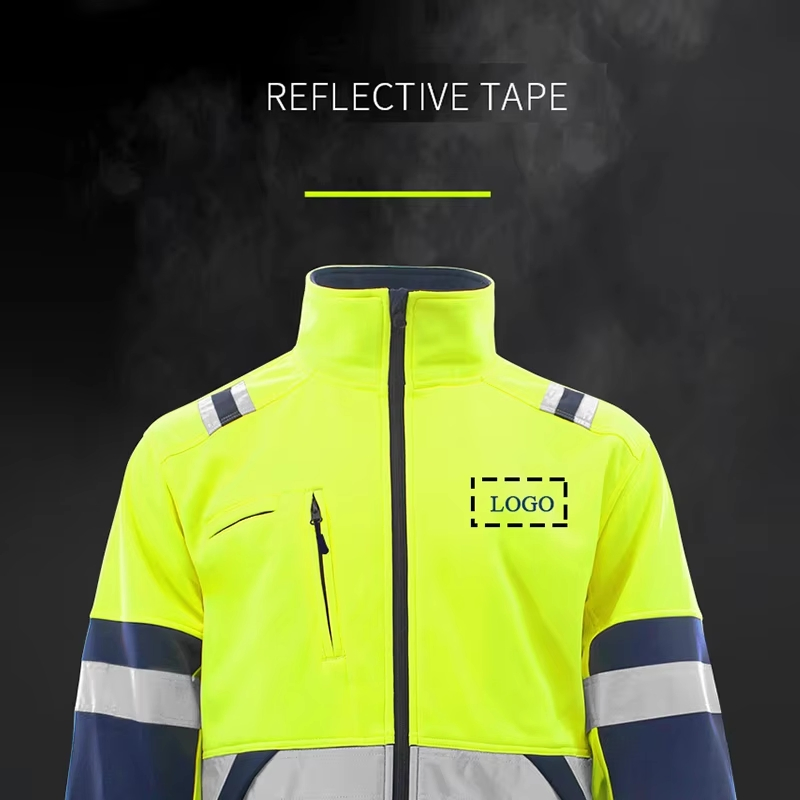 Customized Class 2 High Visibility Workwear Reflective Safety Jacket