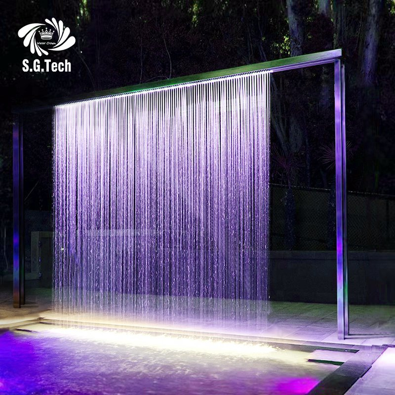 Water Crown Premium Custom Design for Park Landscape Rain Water Curtain
