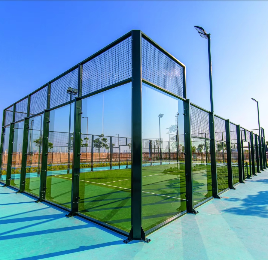 2025 Hot Selling Panoramic Padel Court Canchas De Padel Cost-Effective Outdoor Paddle Tennis Court