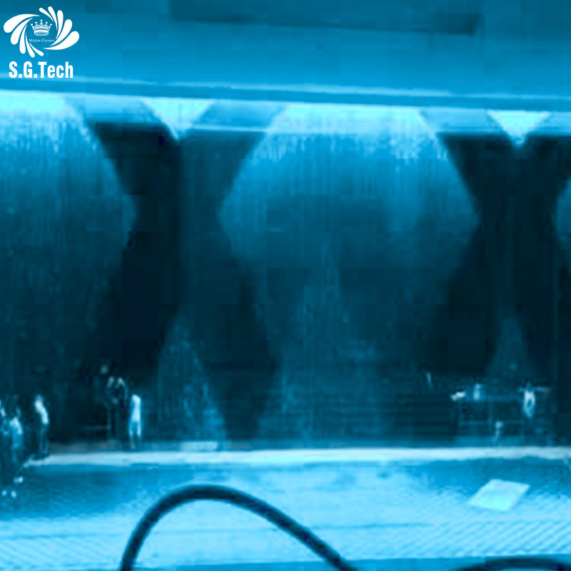 Water Crown Fashion Automatic Water Curtain Custom Stainless Steel Design