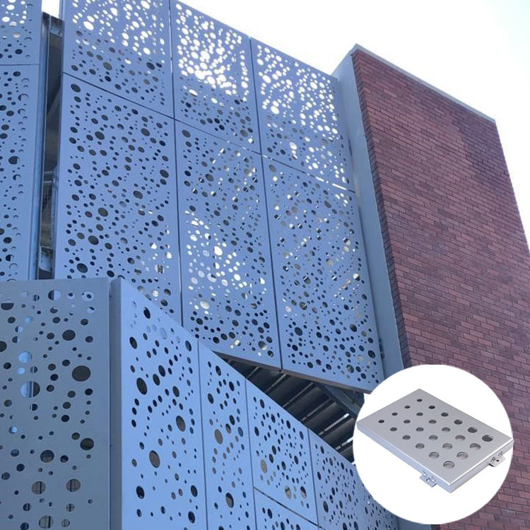 Decorative Aluminium Perforated Facade Panel for Modern Building Facade Design