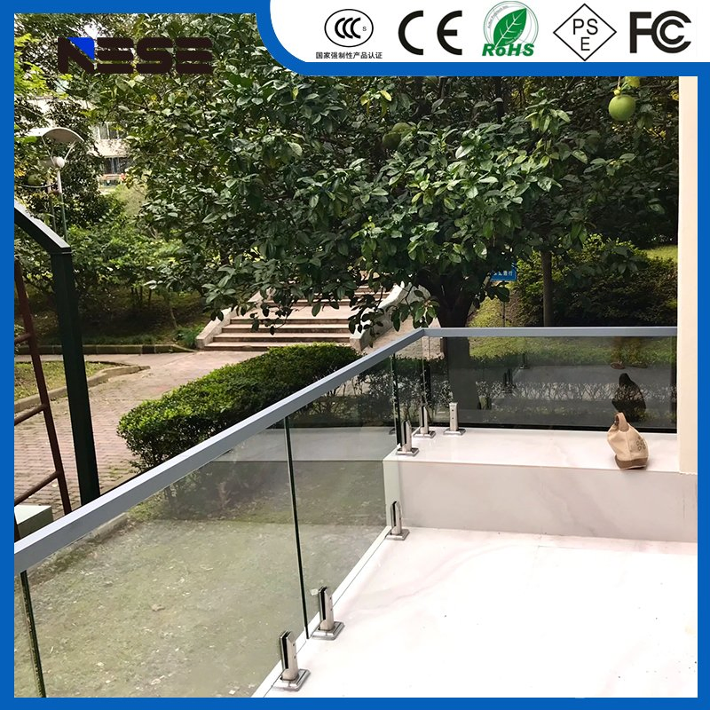 Custom Tempered Glass Balustrade System for Balcony Stair and Terrace Safety