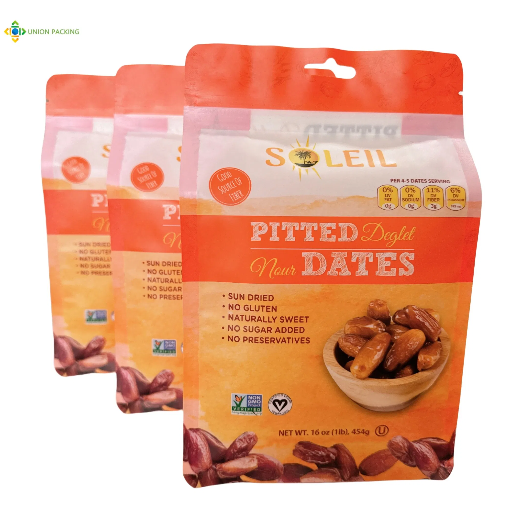 Custom Printed Eco-Friendly 8 Side Seal Pouch for Sustainable Brand Snack Packaging