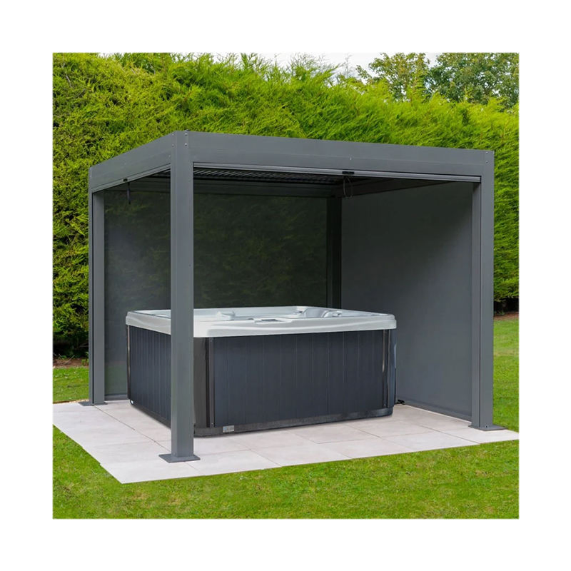 Pergo-Lux DIY Waterproof Bioclimatic Awning Cover Waterproof Louver Roof Louver Gazebo Outdoor Aluminium Pergola