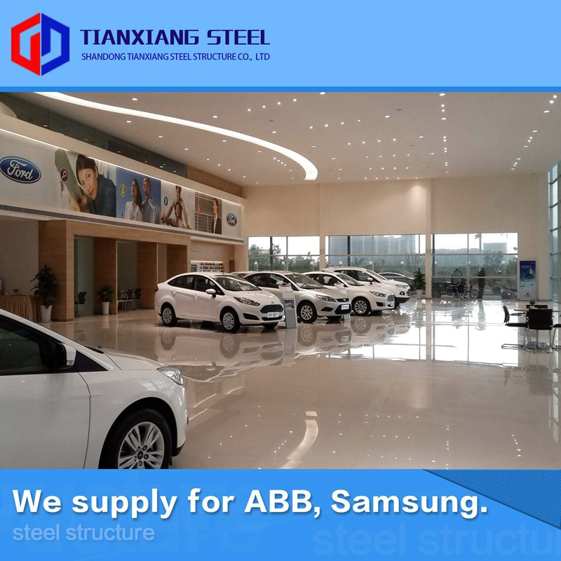 En Code ASTM Material Fabricated Crown Steel Buildings