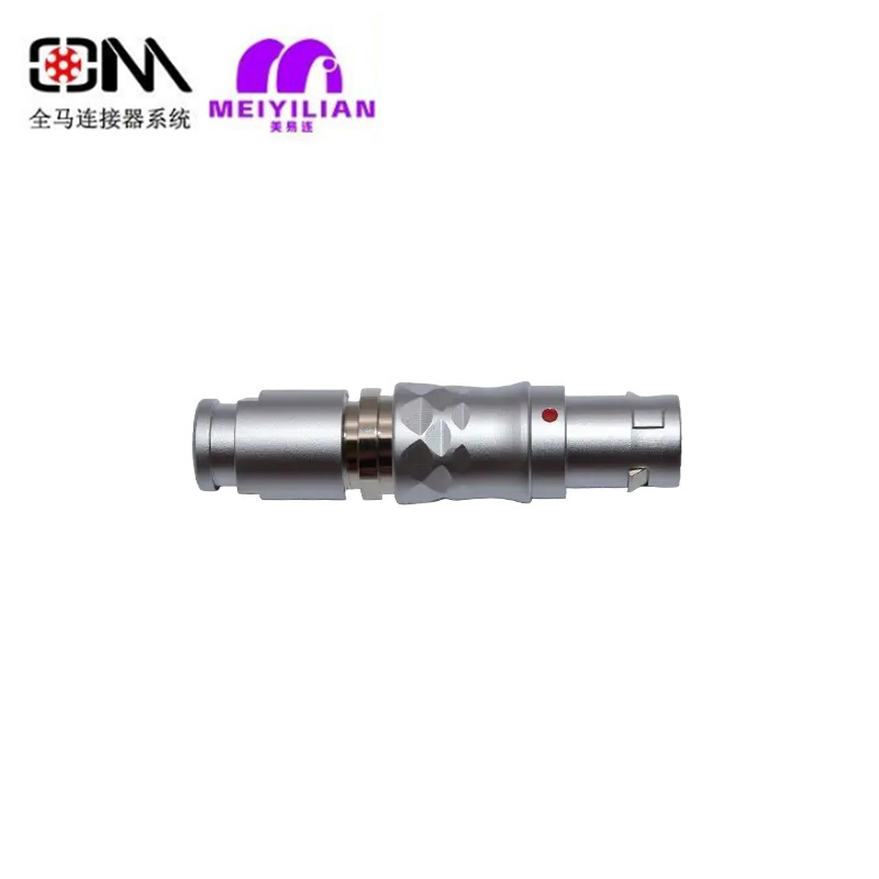 Qm B Serie Tgg Circular Push Pull Waterproof M12 RJ45 AC/DC Metal Aerial Electrical Connector