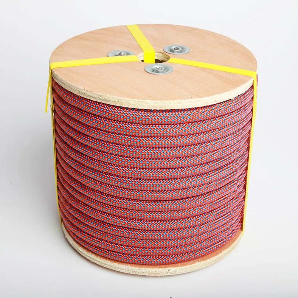 China Factory Hot Selling Braided Woven Outdoor Climbing Rope/Rescue Rope/Escaper Rope Nylon/Polyester Safety Rope Fall Prevetion for High Altitude Work