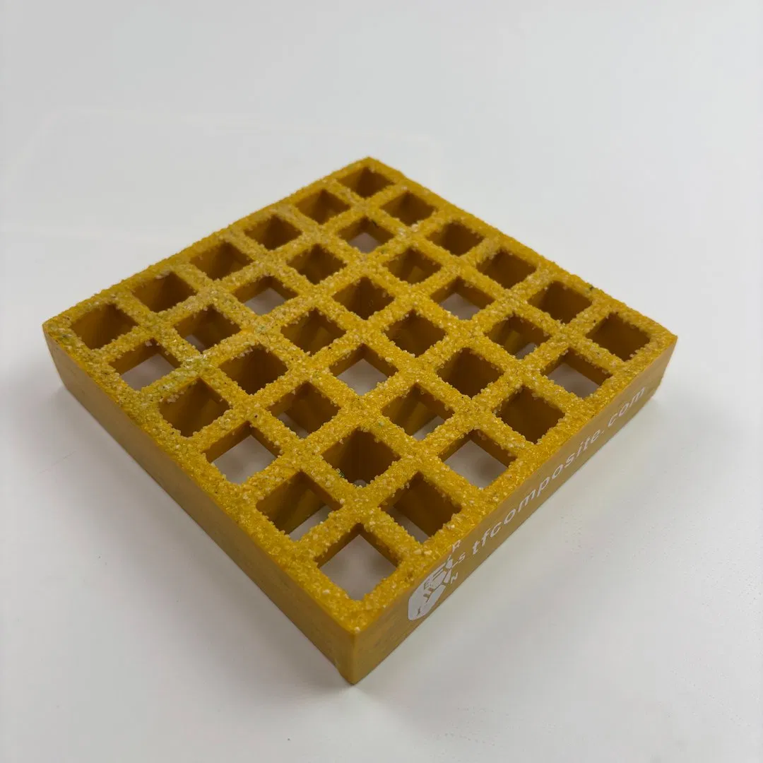 Industrial Grade Fiberglass Moulded Grating Mesh Panel Anti Slip Lightweight Strong Weather Resistant Heavy Duty Offshore Marine Oil Rig Deck
