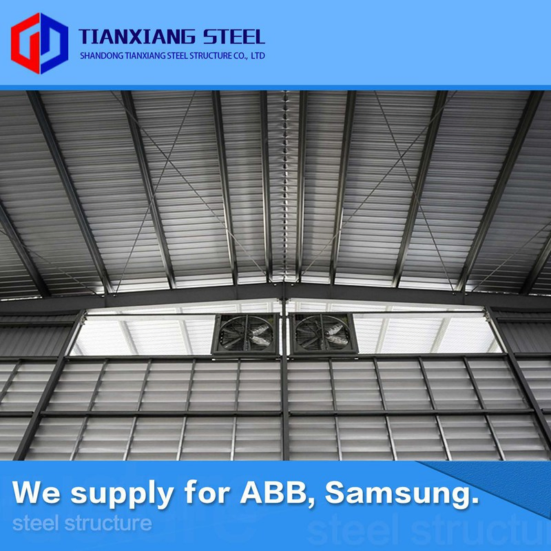 En Code ASTM Material Fabricated Crown Steel Buildings