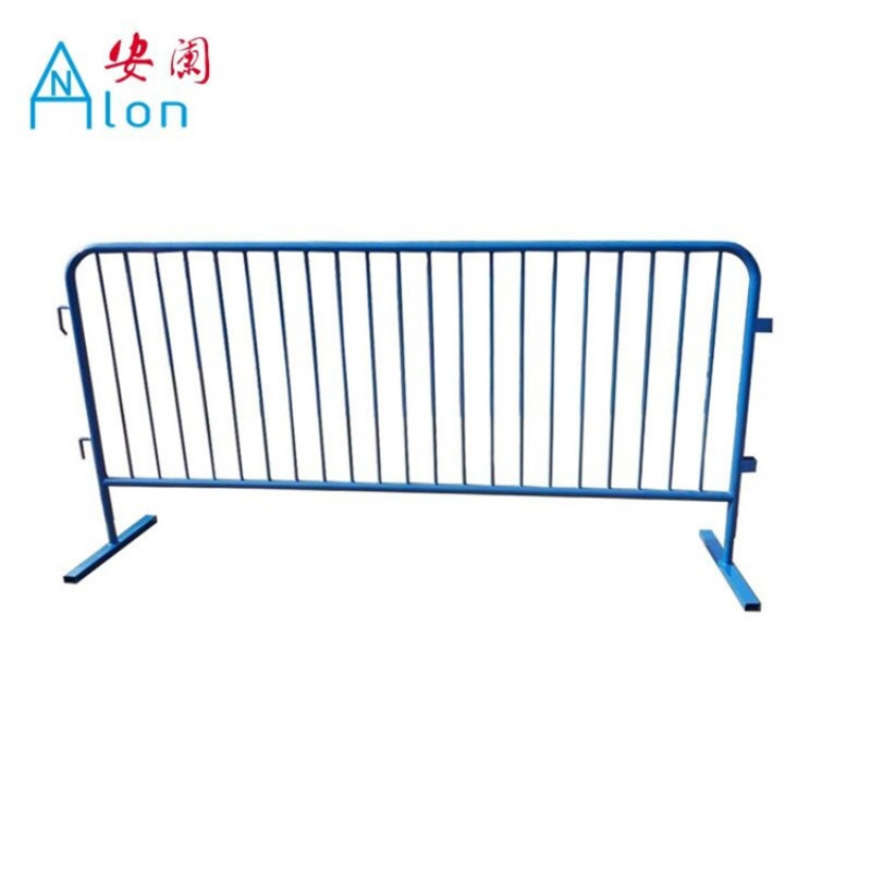 Powder Coated Galvanized Temporary Crowd Control Barrier with French Style for Pedestrian Safety Event Security and Bike Rack Use in Urban Public Spaces