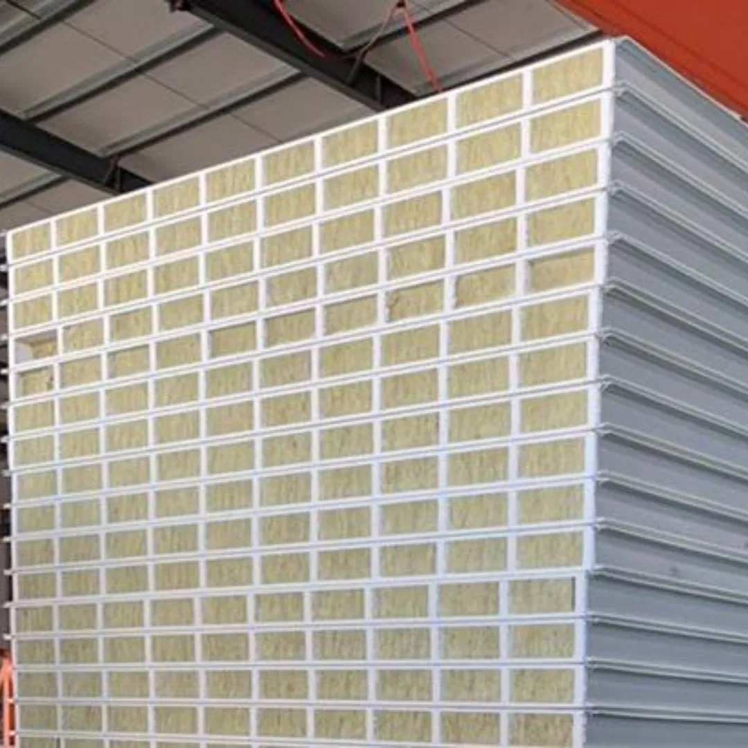 Thermal Insulated Walk-in Freezer Wall High Density 100mm Sandwich Wall Clean Room Panel Workshop Wall Insulation